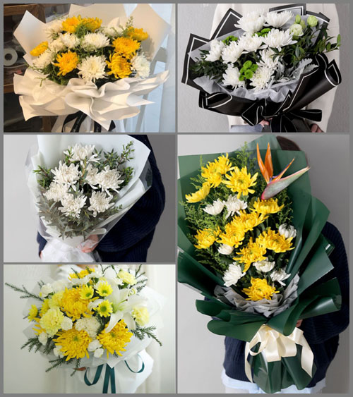 河北邢台南宫市紫冢镇白事花束代送
